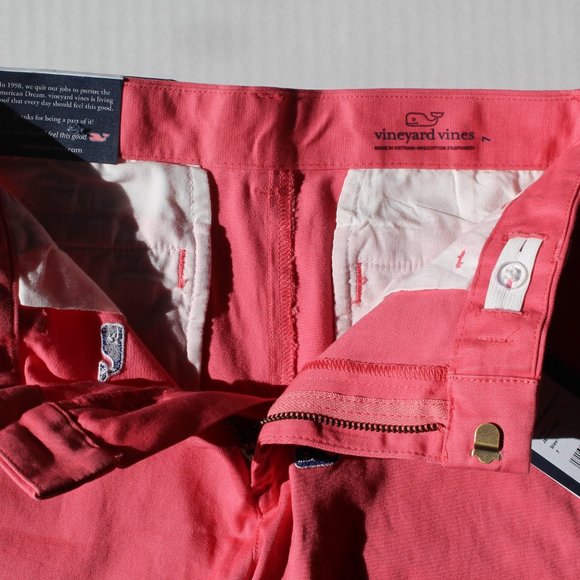 Vineyard Vines Boys 7 Shorts Pink Embroidery - Picture 4 of 6